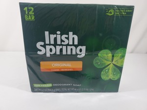 lot 23 image: New 12 Pack of Irish Spring Bar Soap