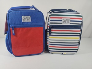 lot 24 image: 2 New Fulton Bag Co Softsided Lunch Boxes  Bags
