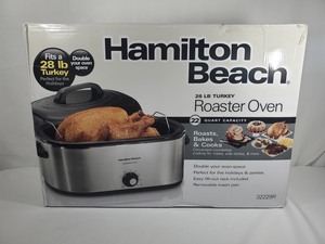 lot 39 image: New Hamilton Beach 28 Lb Turkey Oven Roaster