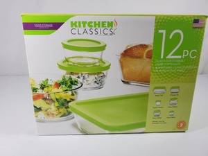 lot 48 image: New Kitchen Classics 12 Piece Glass Food Storage Set