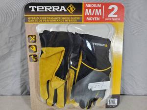 lot 99 image: 2 Pair of Terra Hybrid Performance Work Gloves