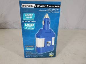 lot 105 image: New 100 Watt Power Inverter with USB Port