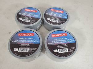 lot 121 image: 4 New Rolls of Utility Duct Tape
