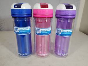 lot 147 image: 3 New Cool Gear Double Wall Water Bottles
