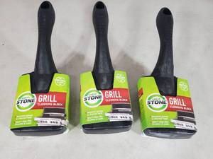 lot 166 image: 3 New Earth Stone Grill Cleaning Blocks