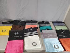 lot 187 image: 9 New Curtain Panels