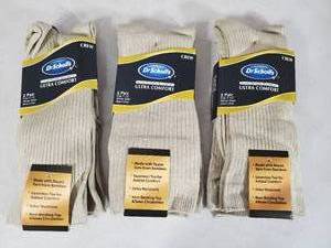 lot 208 image: 6 New Pair of Dr Scholls Ultra Comfort Crew Socks