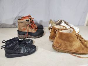 lot 218 image: Nike AF1, Ugg, and The North Face Boots and Shoes