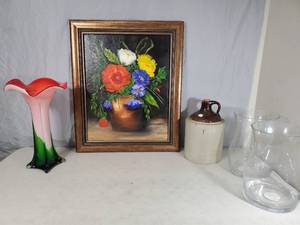 lot 220 image: Painting, Vases, and More