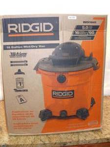 16 GALLON RIDGID WETDRY VAC (SKU 604)