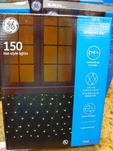 GE String-A-Long 6-ft x 4-ft Constant White Incandescent Mini Plug-In Christmas Net Lights SKU1295959 Retails $14.98 12 Boxes (SKU 1166)