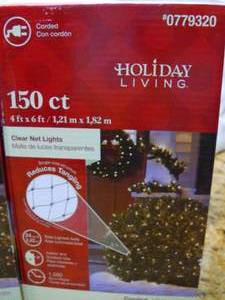 Holiday Living 4-ft x 6-ft Constant White Incandescent Mini Plug-In Christmas Net Lights SKU 779320 Retails $8.98 9 boxes (SKU 1616)