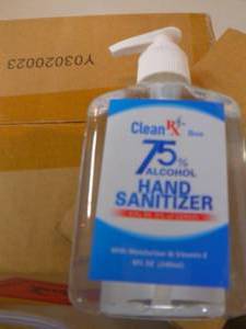 (2) Cases Clean RX 75% Alcohol Hand Sanitizer with Pump 8oz (SKU 614)