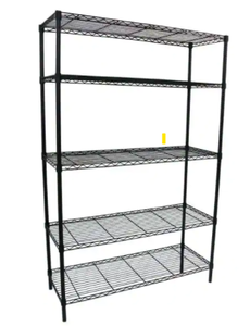 36X16X72 BLACK WIRE 5-SHELF (SKU 615)