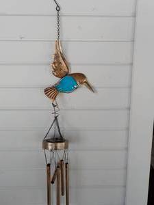 Solar Humming Bird Wind Chime...