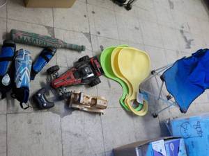 Childs Toys, Sled and Chair Lot- s...