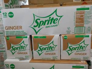 4 - 12 packs Sprite Ginger Zero Sug...