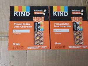 2 Boxes 12 Bars each KIND Peanut Bu...