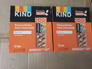 2 Boxes 12 Bars each KIND Peanut Bu...