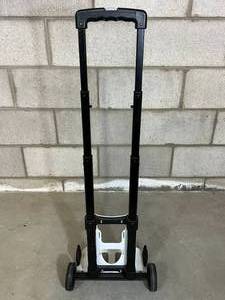 lot 8 image: Adjustable Folding Oxygen Tank Trolley Cart