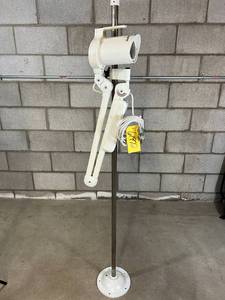 lot 12 image: MSRP $1250 Philips Burton SE50SC Super Ceiling Mount Exam Light - Great Working Condition  First Pic Is A Stock Photo - Actual Light Has An Extra Long Pole For More Height Adjustment To The Exam Light