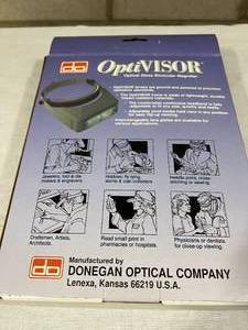 lot 39 image: OptiVISOR Optical Glass Binocular Magnifier