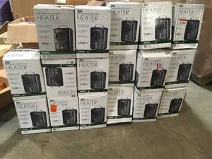 Pallet with SAi Fan Forced Electric Heaters open box customer returns conditions see pictures