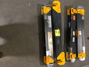 Lot of Toughbuilt Adjustable Height (25-32 in.) and Width (39.9-45.9 in.) Steel Sawhorse and Jobsite Table - 1300 lb. Capacity see pictures