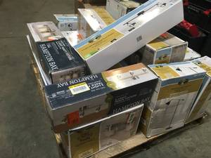 Pallet with assortted Hampton Bay Lightning customer returns see pictures