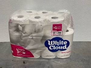 White Cloud 3 Ply Bath Tissue