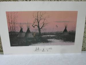 Tipis At Twilight Artists Proof P...