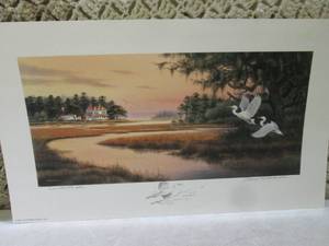 Signed Low Country Glory Print Ap...