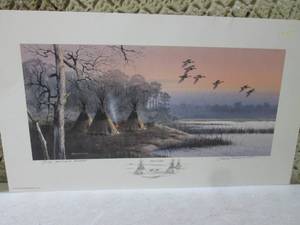 Sioux Camp Artists Proof Print Si...