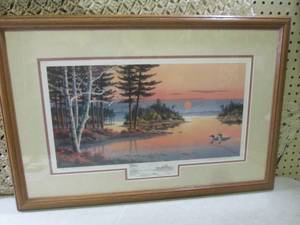 Framed Evening Camp Artists Proof...