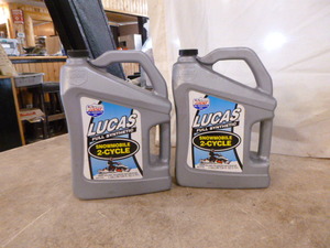 lot 35 image: 2 Jugs of Lucas Full Synthetic Snowmobile 2-Cycle Oil