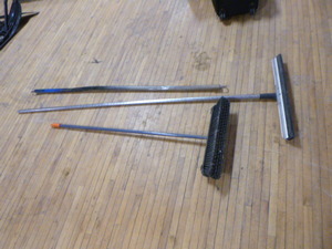 lot 66 image: Push Broom and Squeegee