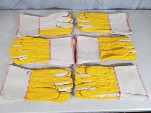 lot 50 image: 6 New Pairs Utility Work Gloves