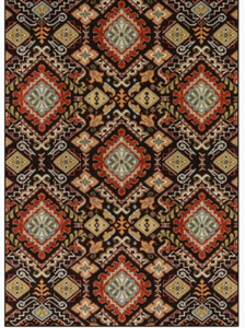 lot 122 image: New allen  roth 5 x 7 Indoor Geometric Area Rug