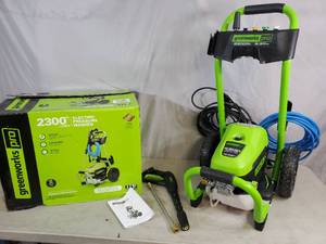 lot 11 image: Greenworks Pro 2300 psi Brushless Electric Pressure Washer
