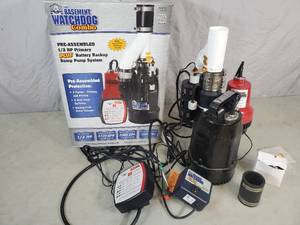 lot 38 image: New Basement Watchdog Primary and Backup Sump Pump System