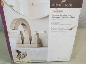 lot 49 image: New allen  roth Marchele Bath Faucet with Drain and Showerhead