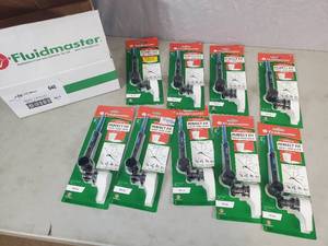 lot 64 image: New Case of 9 Fluidmaster Toilet Tank Levers - White