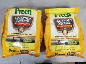 lot 103 image: 2 New Bags of Preen Extended Control Weed Preventer
