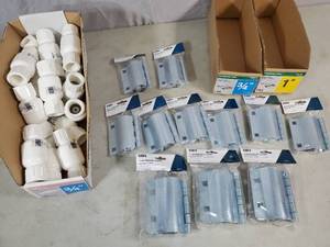 lot 105 image: New PVC Check Valves, Plumbing Emergency Repair Clamps