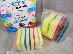 lot 107 image: New 18 Pack Assortment of Sponges