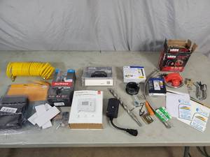 lot 141 image: Customer Return Hardware, Air Hose, Electrical, Thermostat, Etc