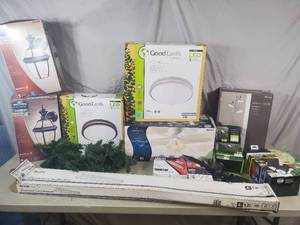 lot 143 image: Customer Return Light Fixtures and Ceiling Fan- Take What You Want