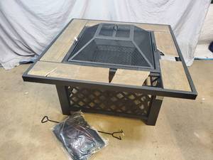 lot 5 image: Wood Burning Fire Pit - Shipping Damage on Tiles