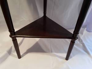 lot 43 image: Wooden Accent Table With Drop Down Sides