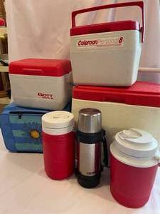 lot 67 image: Coolers, Water Jugs and Thermos